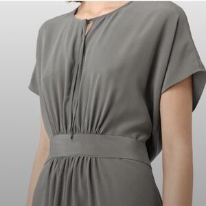 All Saints Nevis Silk Short Sleeve Dress